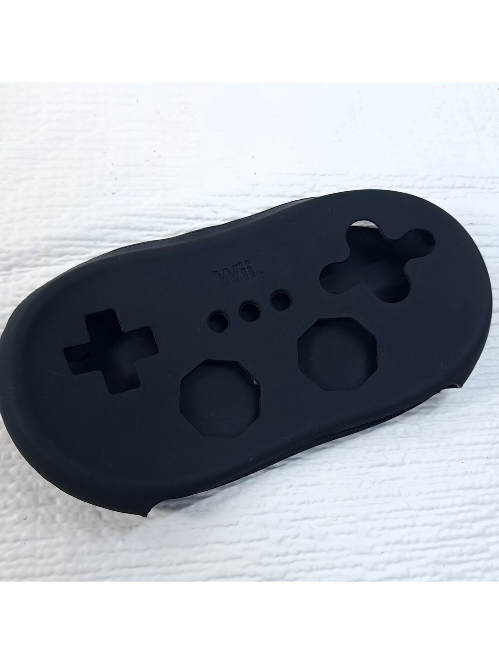 Nintendo Wii black Silicone gel Cover for pro classic game pad gamepad RVL-005